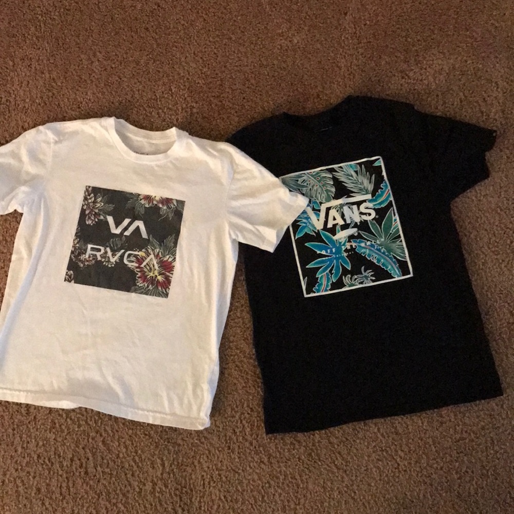 Vans & RVCA Boys T-Shirt Bundle Med Big Boys size